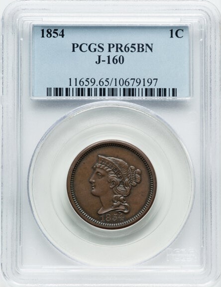 1854-1c-Braided-Hair-Large-Cent-Judd-160